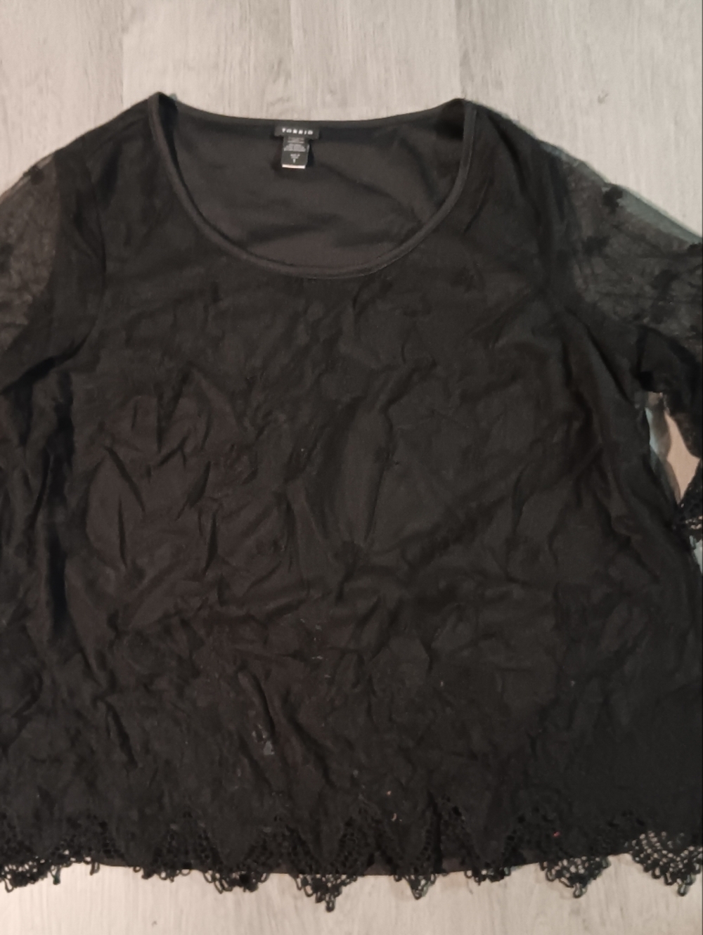 torrid Black Smooth Knit Top